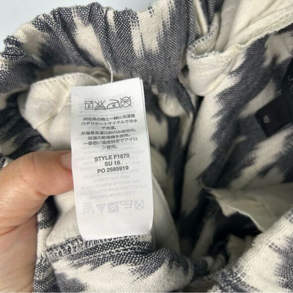 J. Crew Seaside Jogger Pant Ikat Print Pull-On Elastic Waist Pockets Cotton 10 - Picture 15 of 16